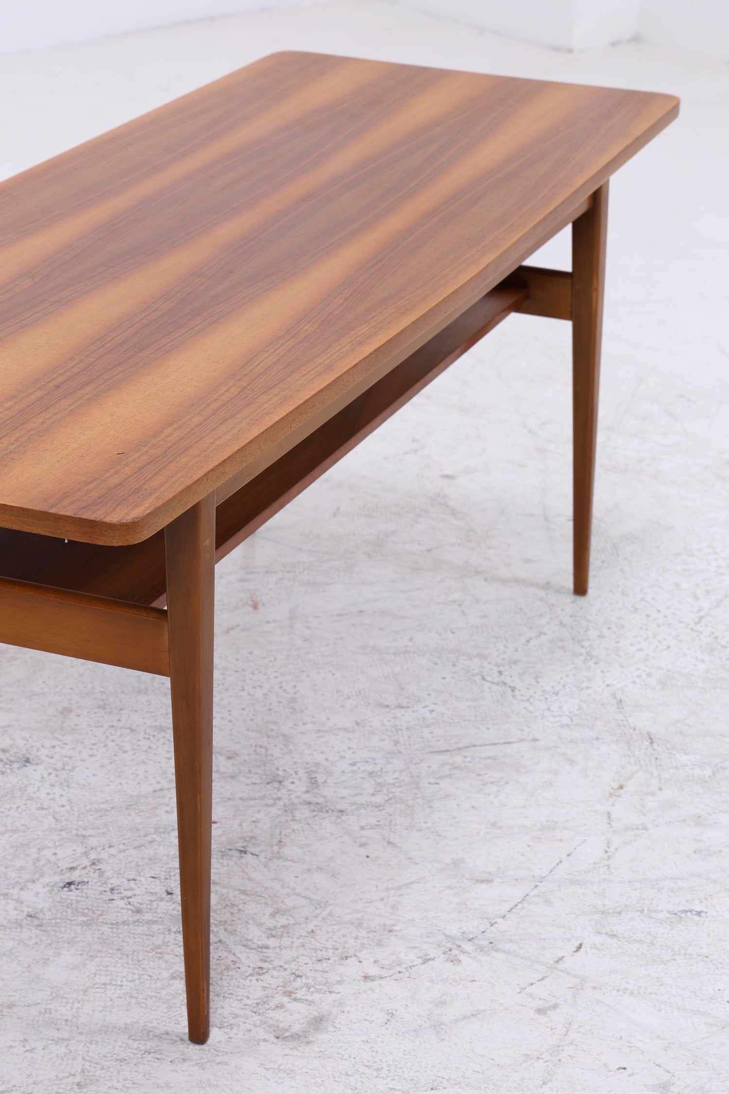 Vintage Couchtisch Holz | 50er 60er Jahre Coffee Table | Mid Century Tisch | Retro Wohnzimmertisch