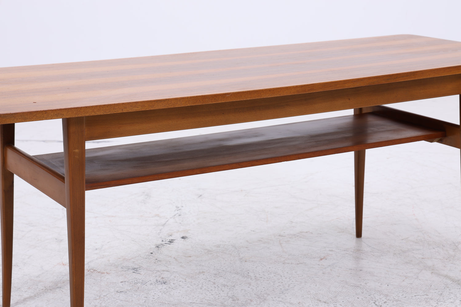 Vintage Couchtisch Holz | 50er 60er Jahre Coffee Table | Mid Century Tisch | Retro Wohnzimmertisch