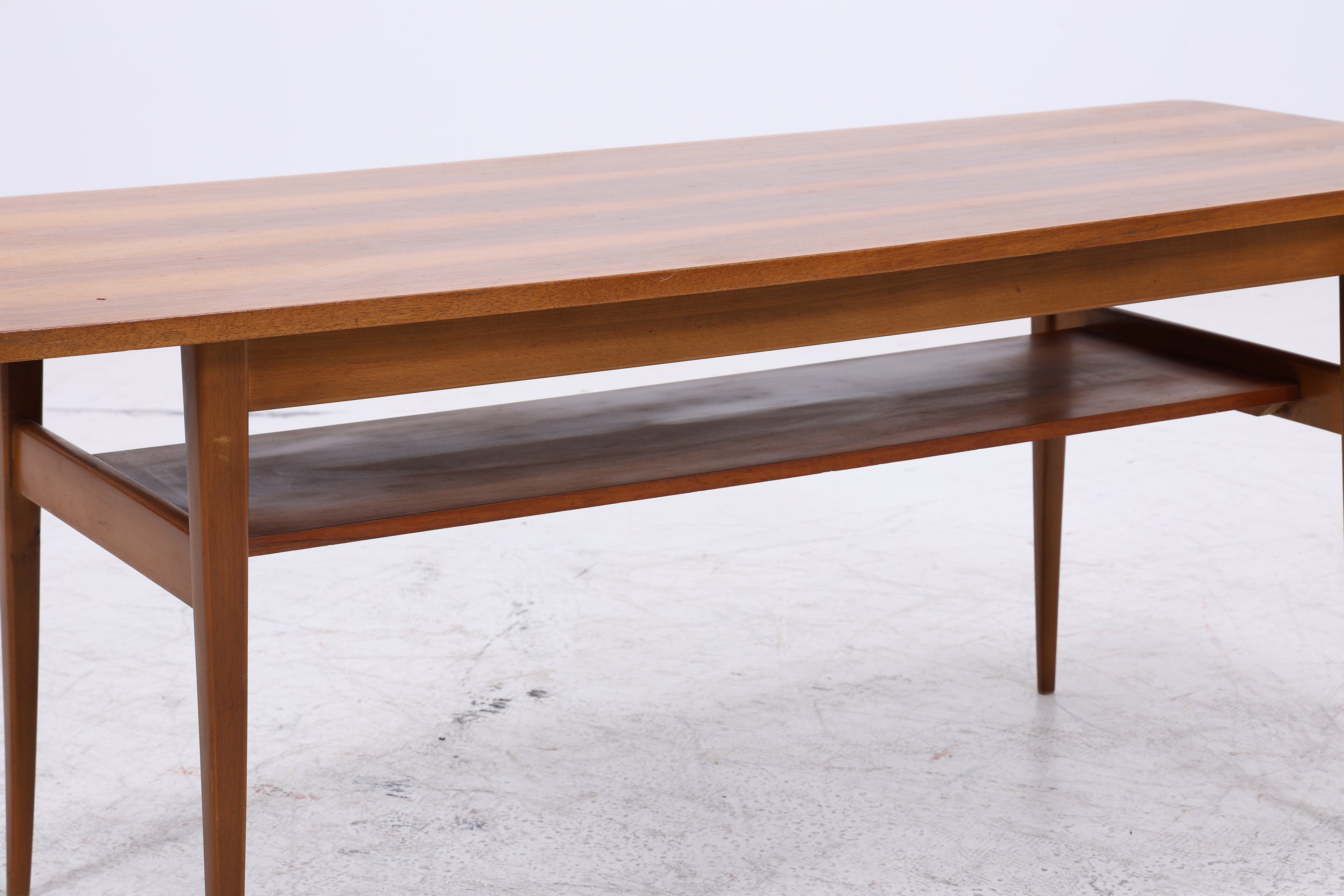 Vintage Couchtisch Holz | 50er 60er Jahre Coffee Table | Mid Century Tisch | Retro Wohnzimmertisch