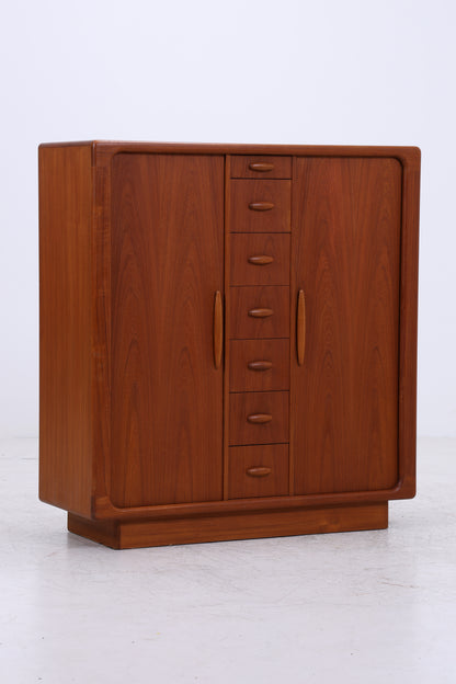 Dyrlund Herrenschrank Teak | Danish Design Cabinet | Vintage Lamellentüren Schrank | Seltene Ausführung