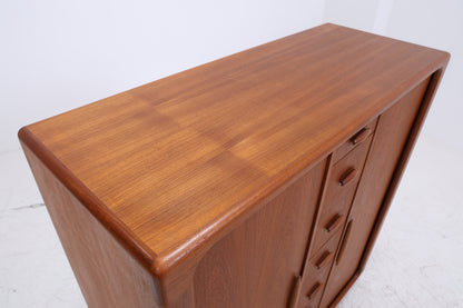 Dyrlund Herrenschrank Teak | Danish Design Cabinet | Vintage Lamellentüren Schrank | Seltene Ausführung
