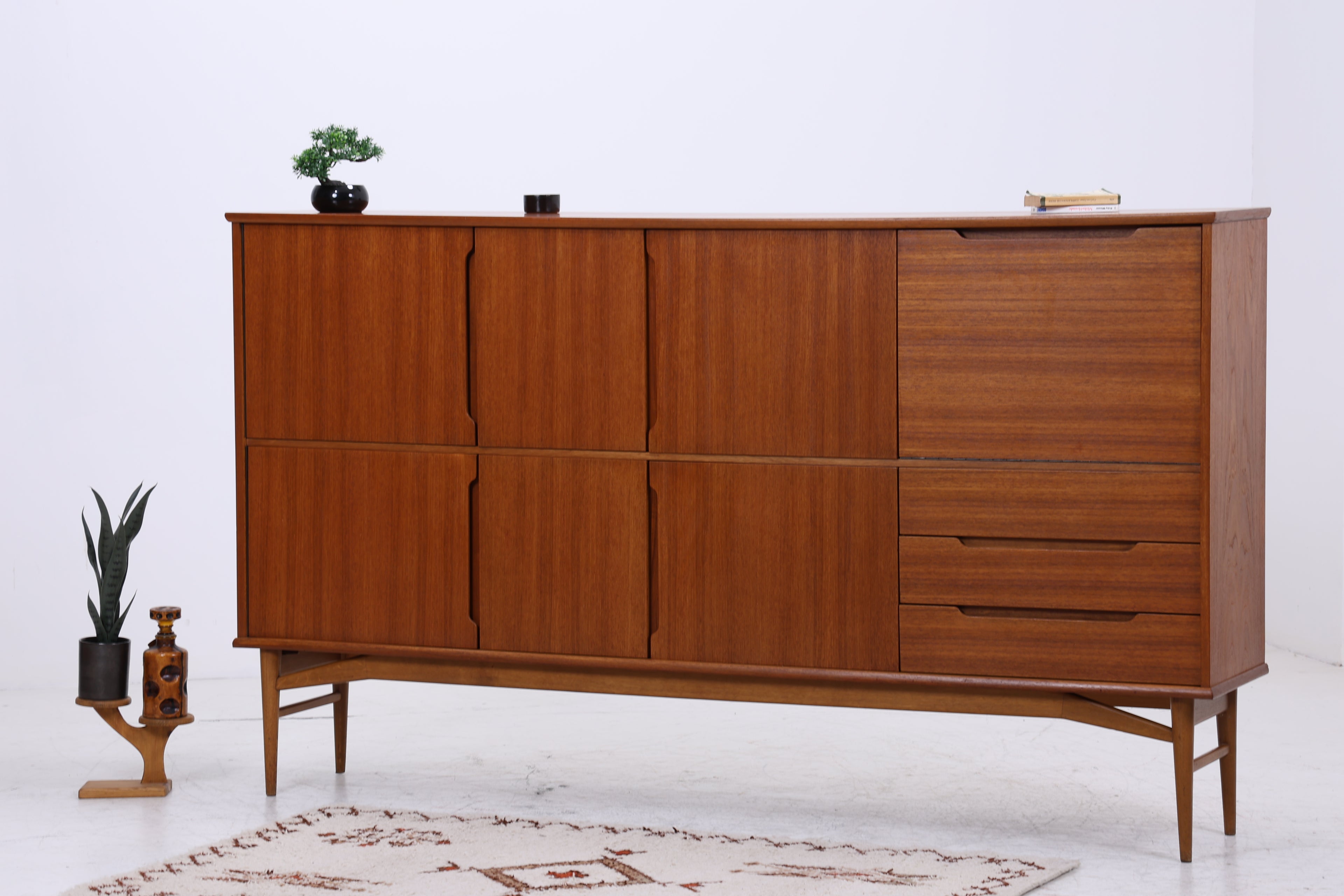 Børge Mogensen Highboard | Fredericia Teak Sideboard | Danish Design 60er Jahre | Vintage Bar Highboard | Mid Century Cabinet