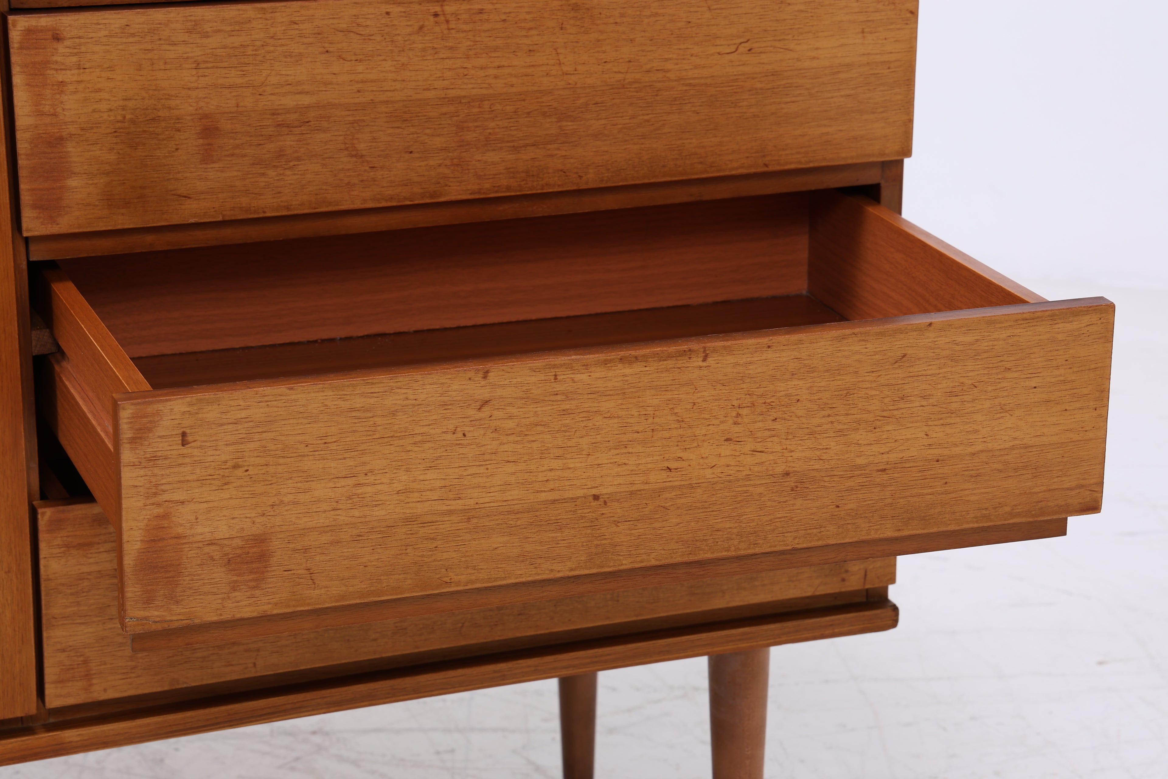 Vintage Sideboard | Mid Century Kommode | Nussbaum Anrichte 60er Jahre