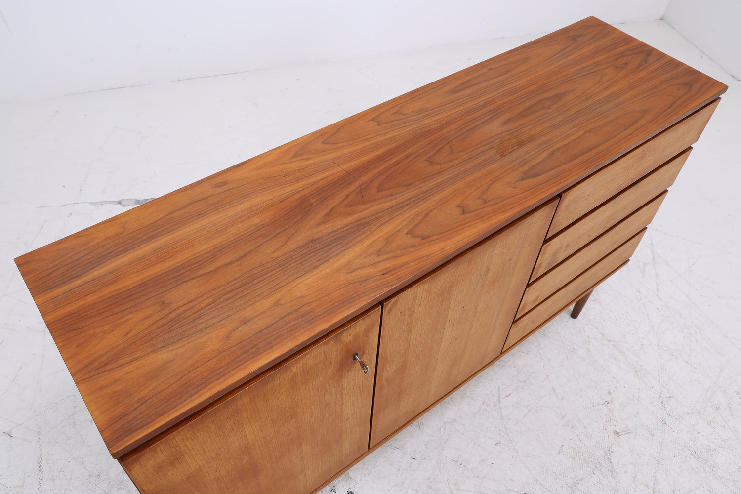 Vintage Sideboard | Mid Century Kommode | Nussbaum Anrichte 60er Jahre