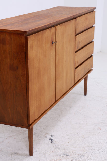 Vintage Sideboard | Mid Century Kommode | Nussbaum Anrichte 60er Jahre