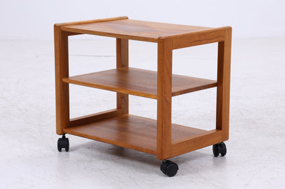 Teak Servierwagen | Mid Century Beistelltisch | Barwagen auf Rollen