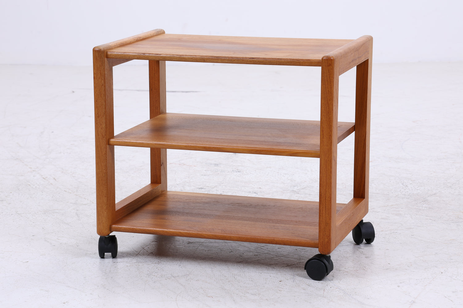 Teak Servierwagen | Mid Century Beistelltisch | Barwagen auf Rollen
