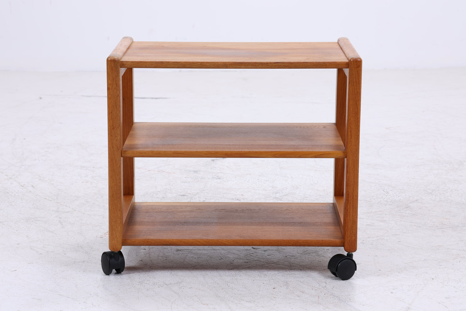 Teak Servierwagen | Mid Century Beistelltisch | Barwagen auf Rollen