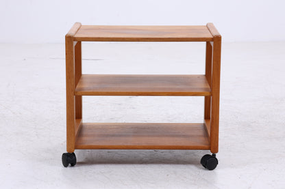 Teak Servierwagen | Mid Century Beistelltisch | Barwagen auf Rollen