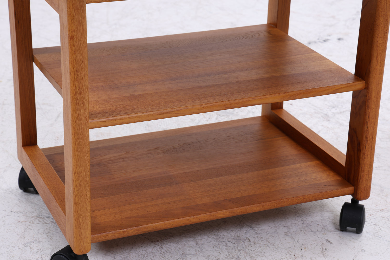 Teak Servierwagen | Mid Century Beistelltisch | Barwagen auf Rollen