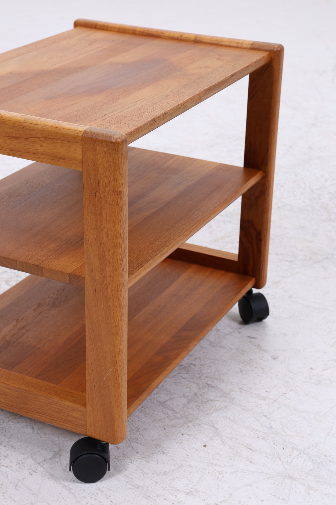 Teak Servierwagen | Mid Century Beistelltisch | Barwagen auf Rollen