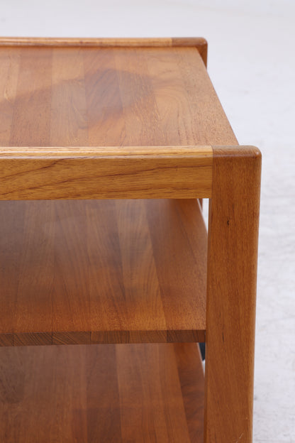 Teak Servierwagen | Mid Century Beistelltisch | Barwagen auf Rollen
