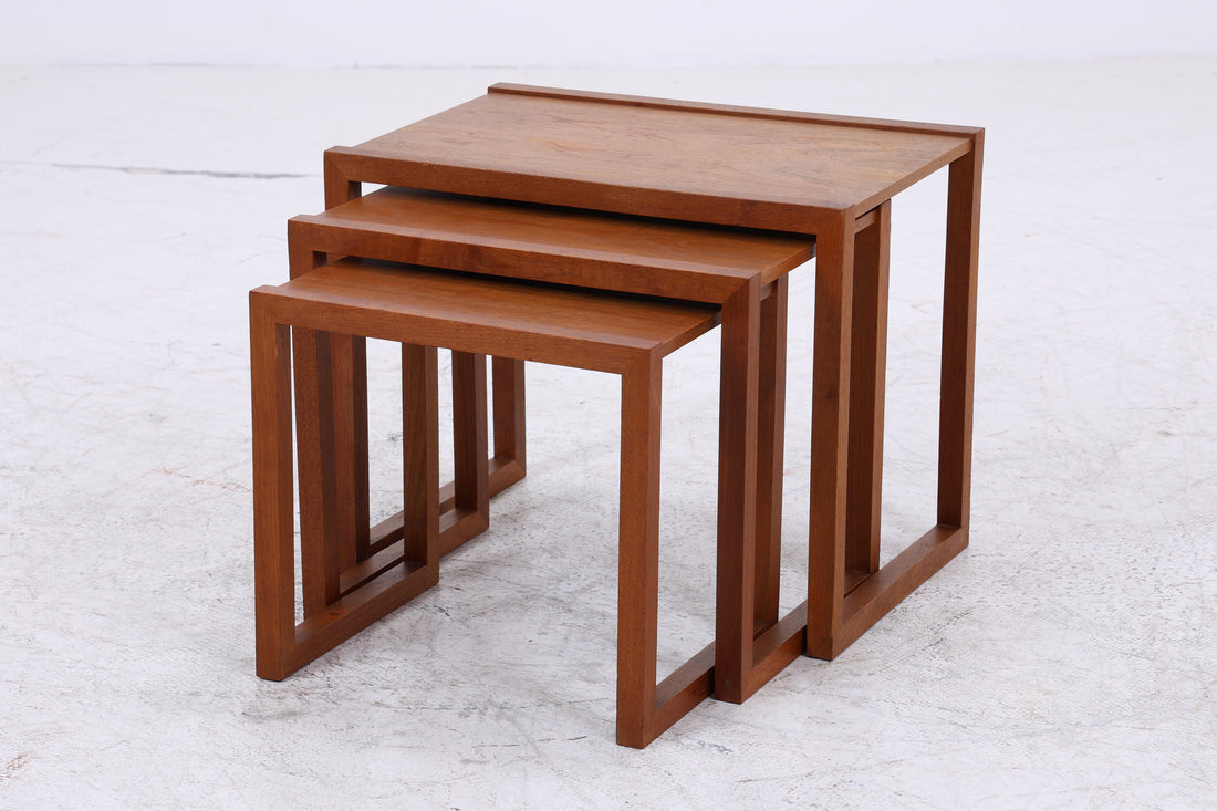 Teak Satztische | Mid Century Beistelltische | Danish Design | 3er Set
