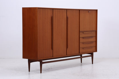Vintage Teak Highboard von Heinrich Riestenpatt | Mid Century Schrank | Danish Design