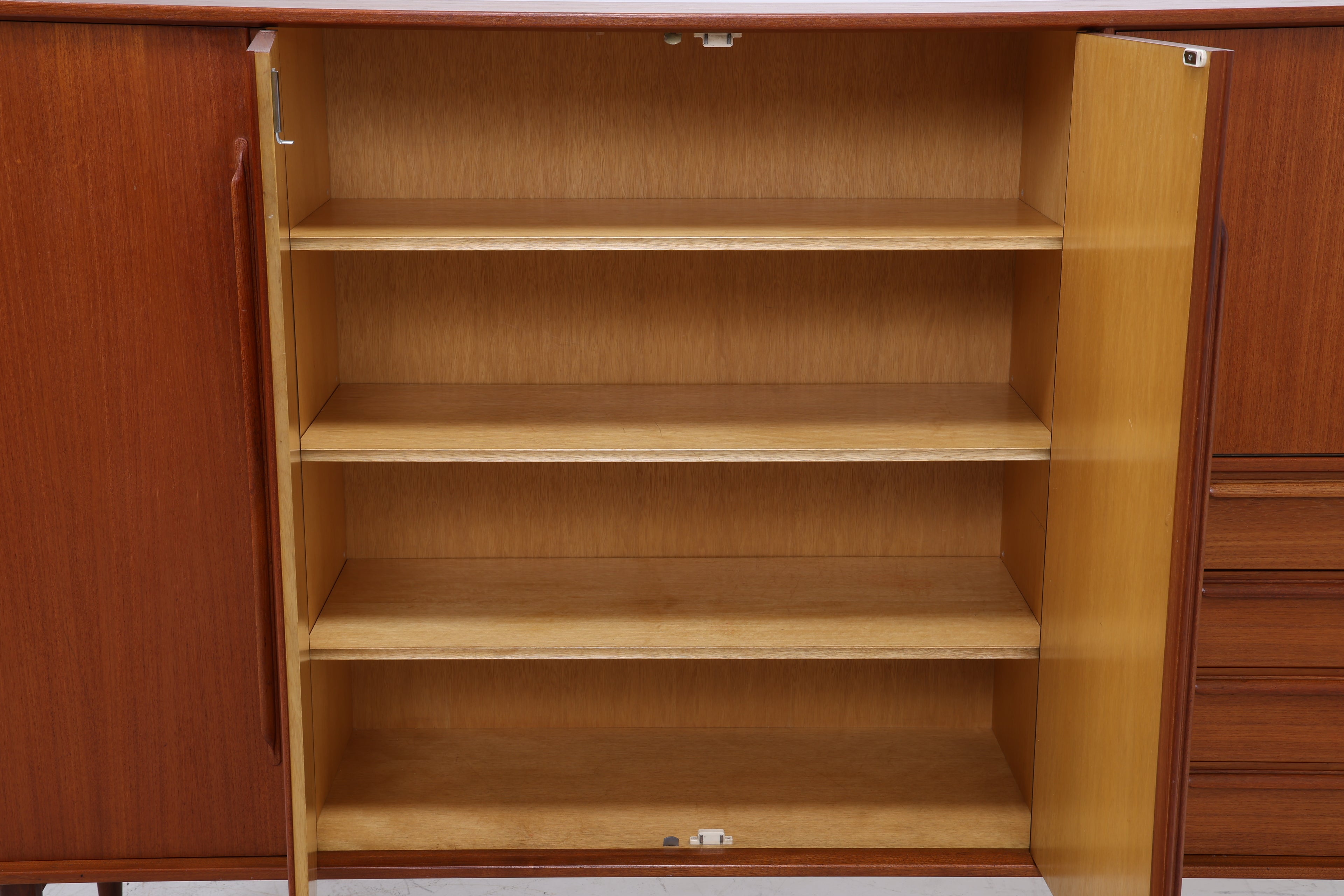 Vintage Teak Highboard von Heinrich Riestenpatt | Mid Century Schrank | Danish Design