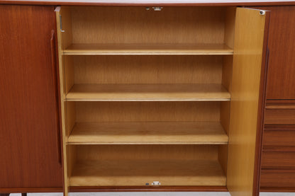 Vintage Teak Highboard von Heinrich Riestenpatt | Mid Century Schrank | Danish Design