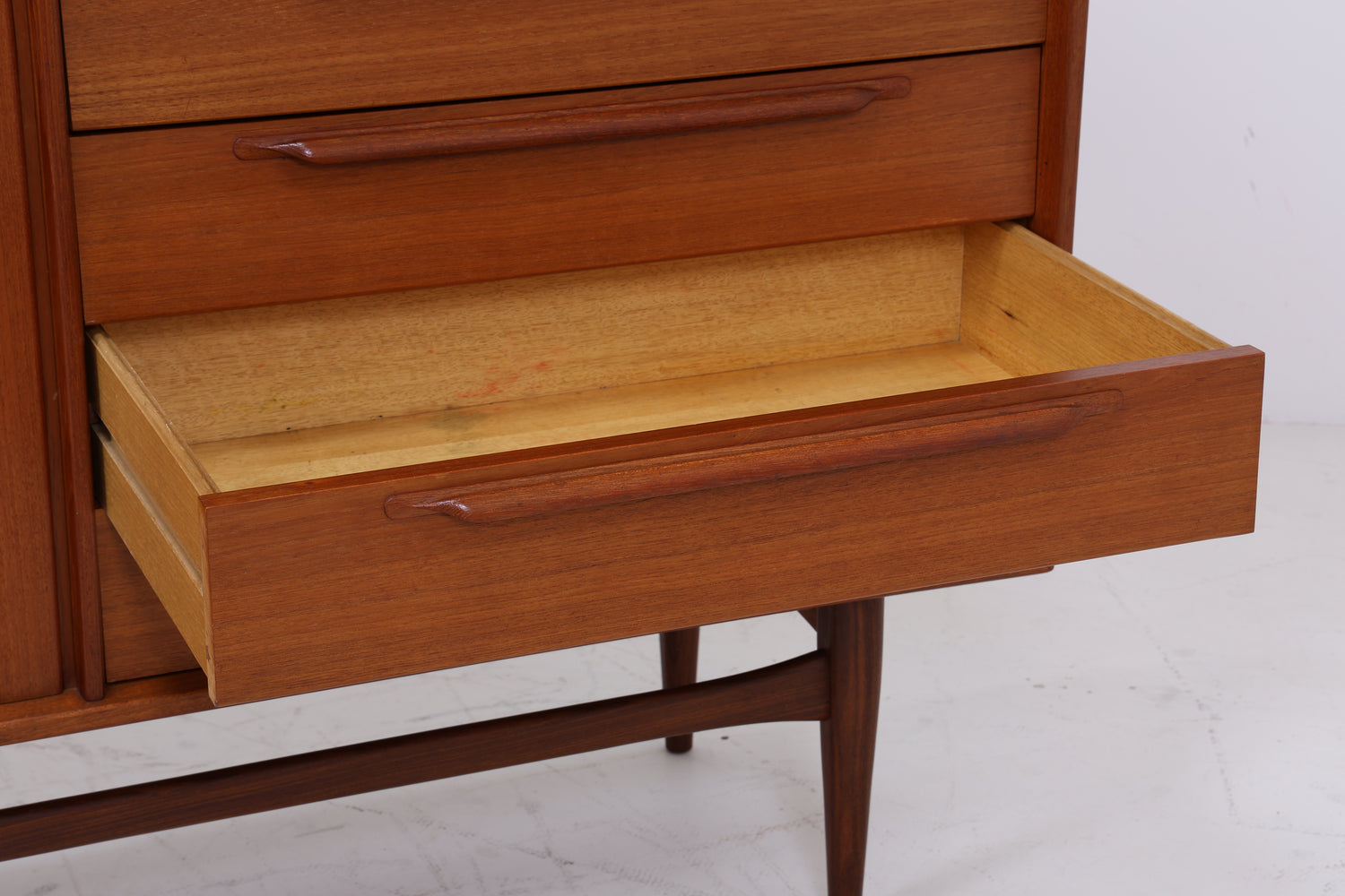 Vintage Teak Highboard von Heinrich Riestenpatt | Mid Century Schrank | Danish Design