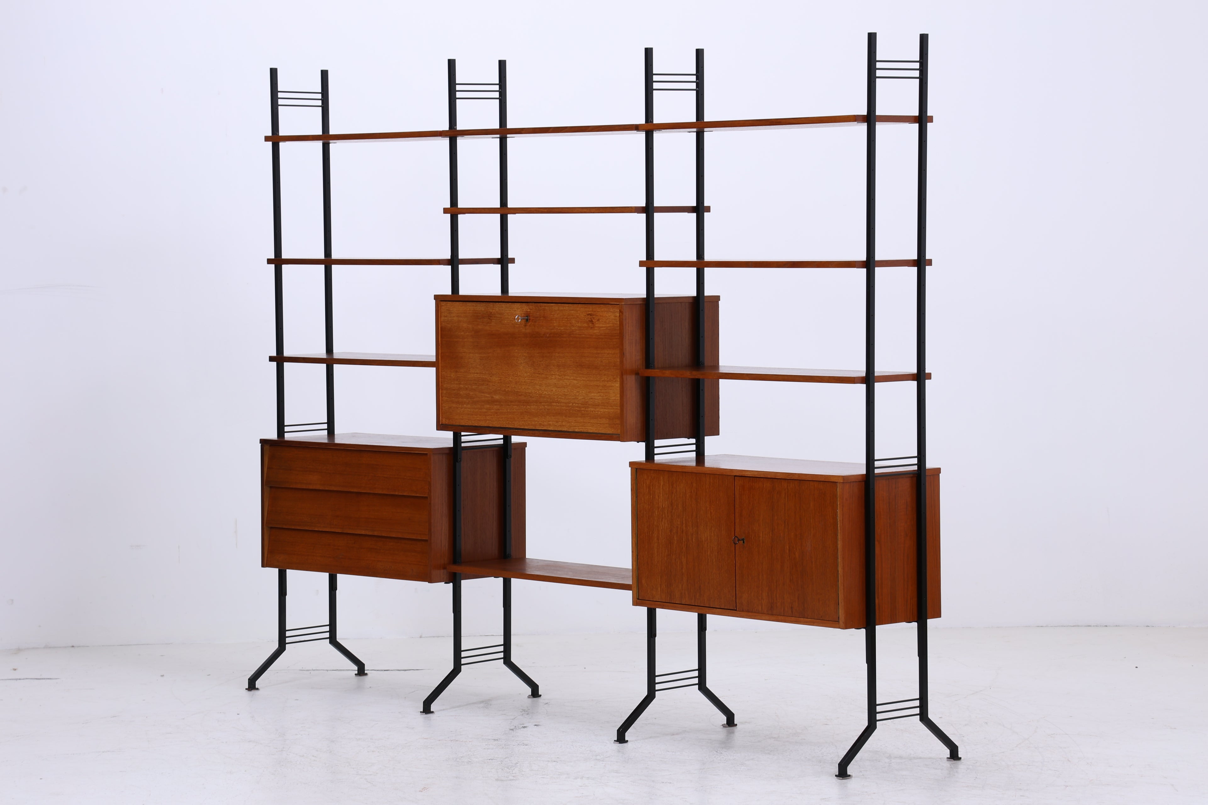 Vintage Teak Wohnwand | Modular Regal System | Mid Century Danish Design