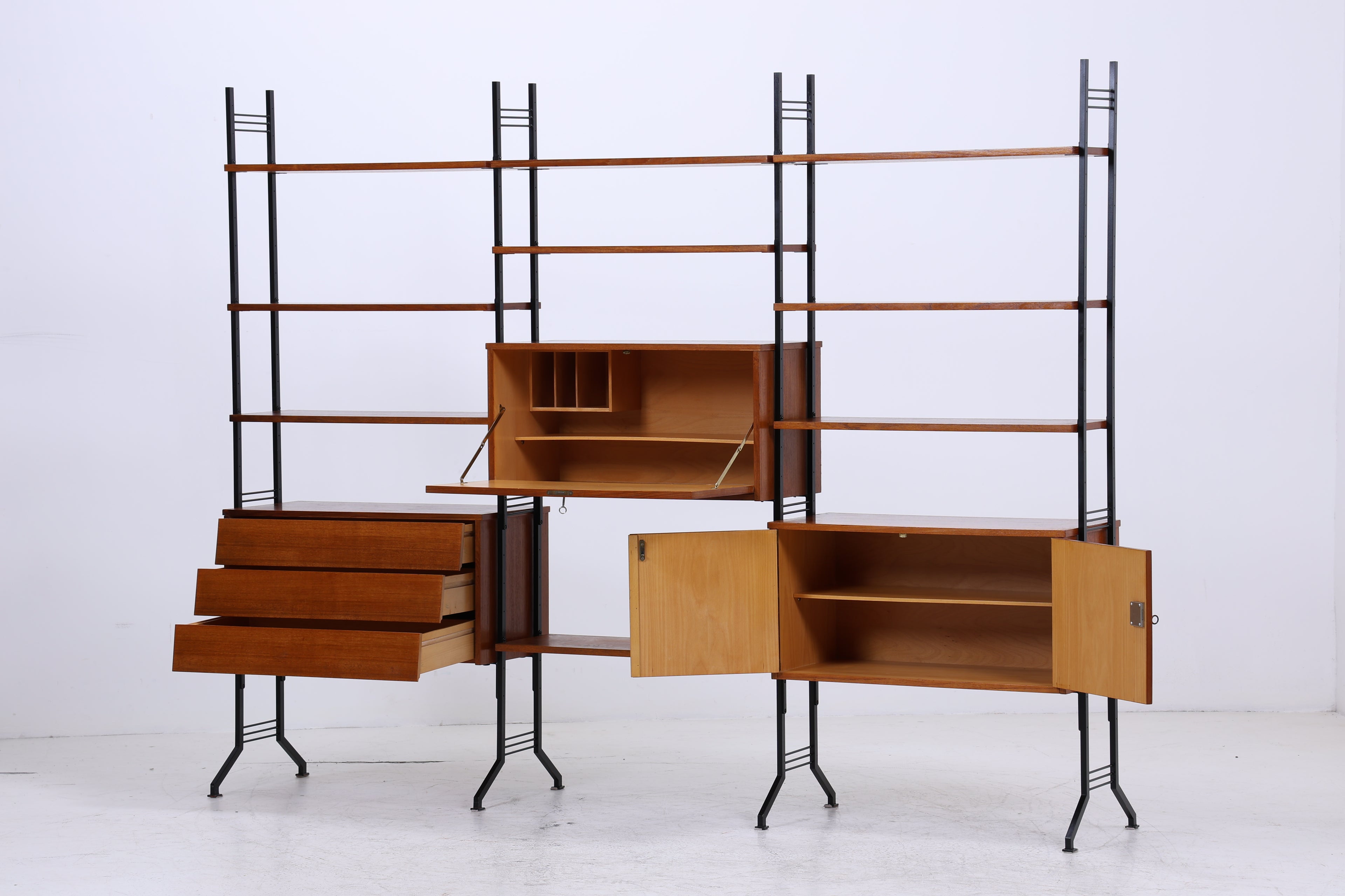 Vintage Teak Wohnwand | Modular Regal System | Mid Century Danish Design