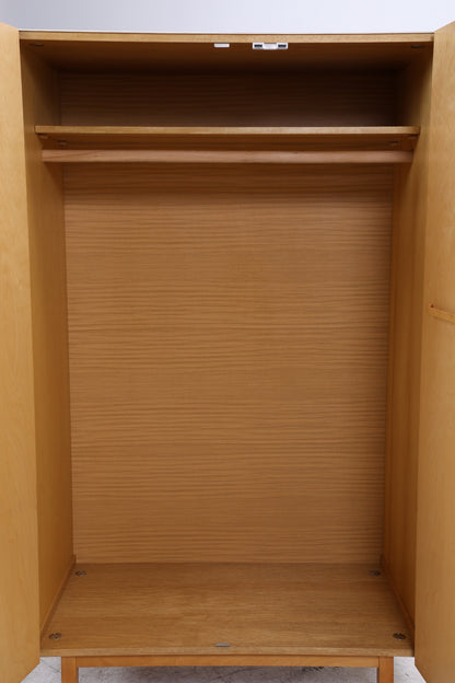 Vintage Hellerau Kleiderschrank | Mid Century Birke Wäscheschrank| DDR Design