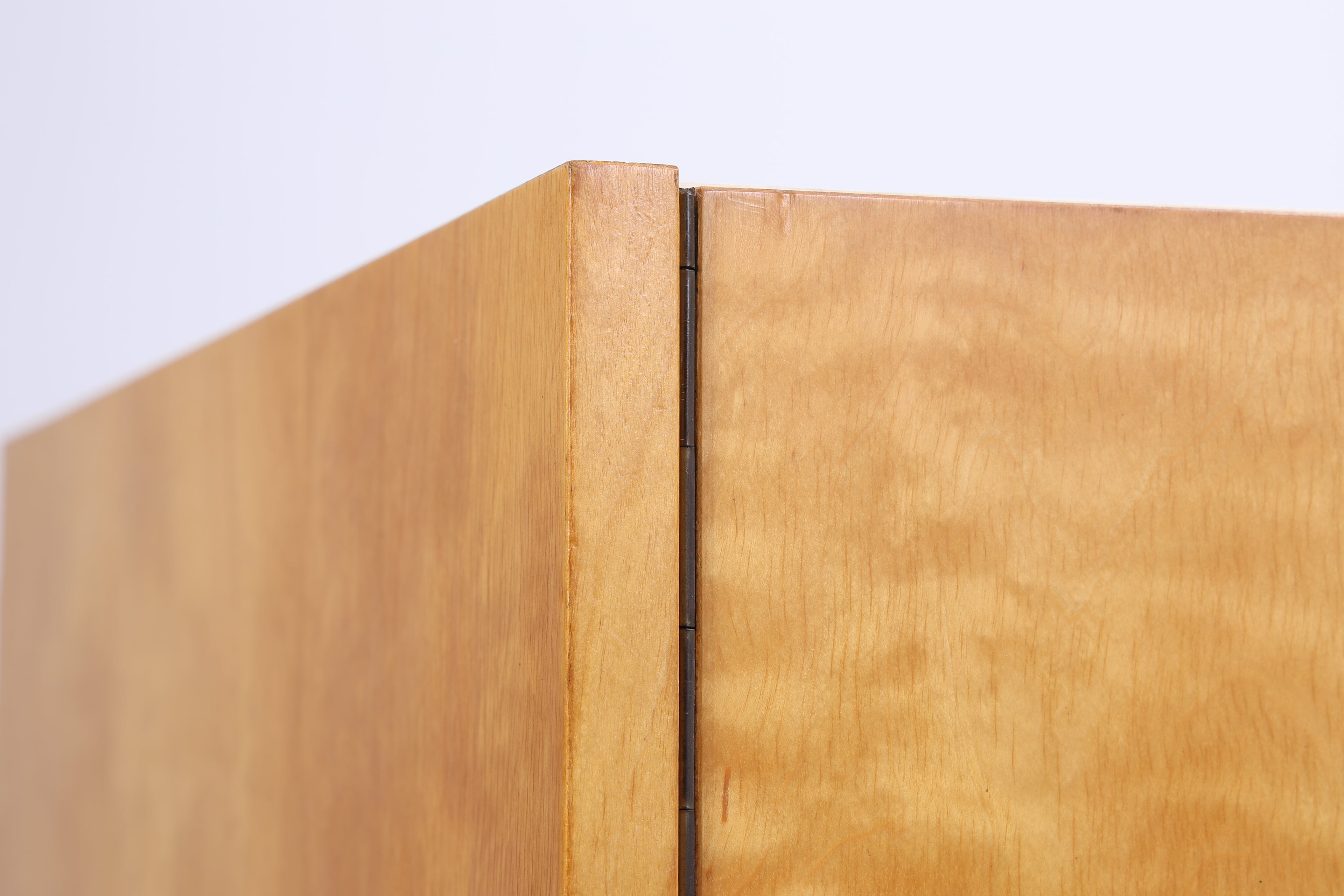 Vintage Hellerau Kleiderschrank | Mid Century Birke Wäscheschrank| DDR Design