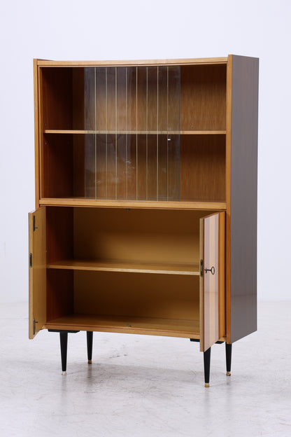 Vintage Vitrine | Mid Century Glasschrank | 50er 60er Jahre