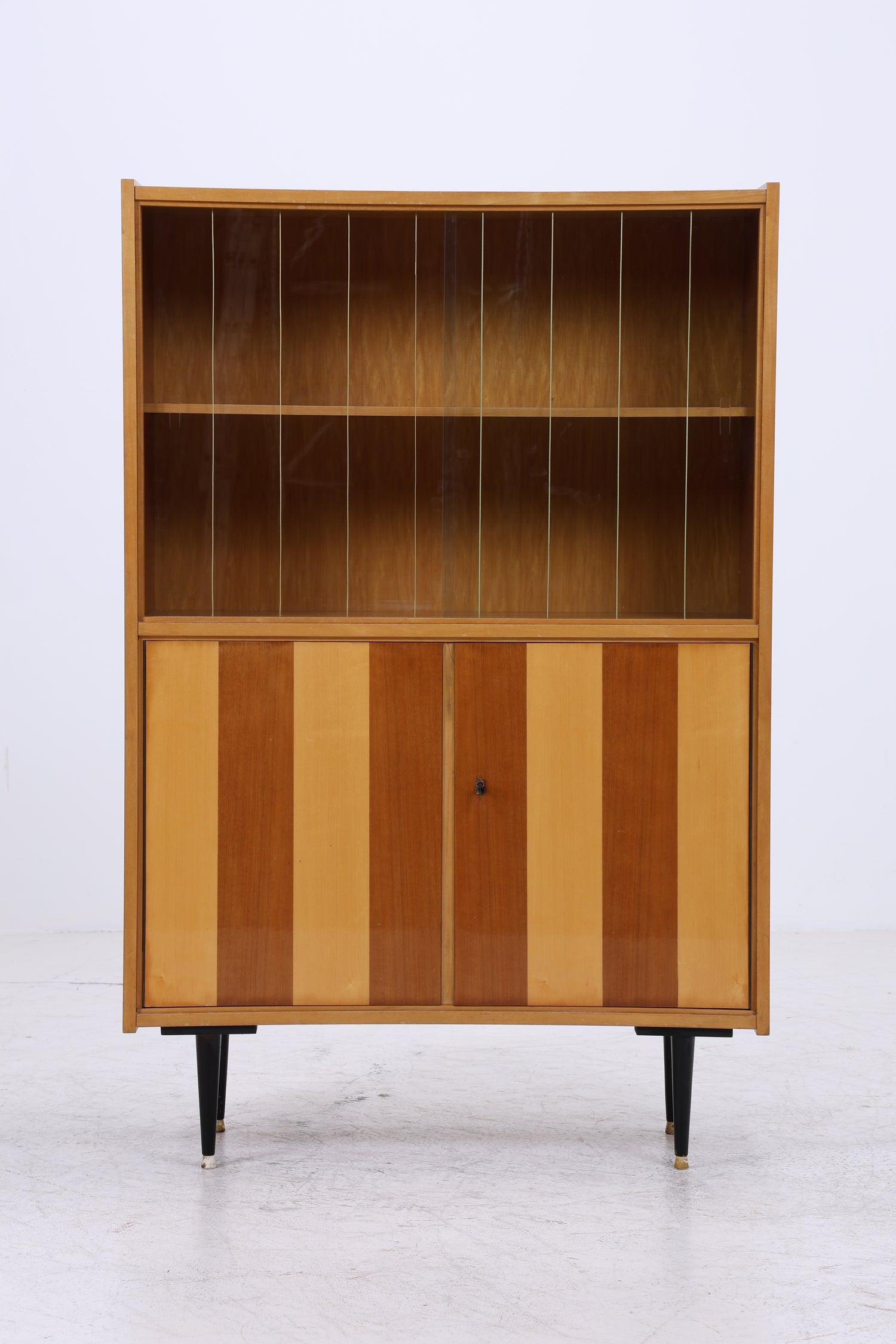 Vintage Vitrine | Mid Century Glasschrank | 50er 60er Jahre