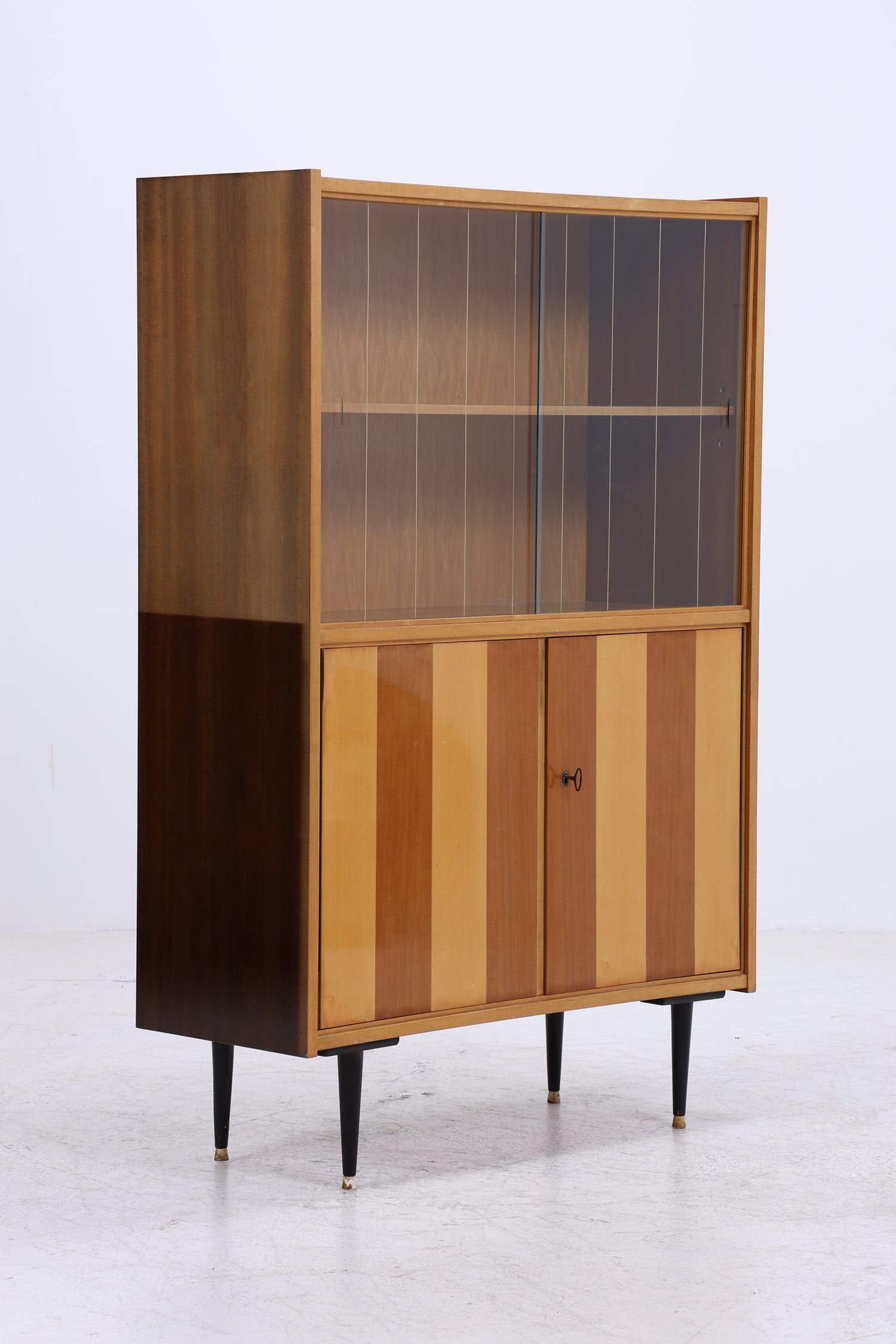 Vintage Vitrine | Mid Century Glasschrank | 50er 60er Jahre