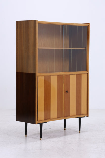 Vintage Vitrine | Mid Century Glasschrank | 50er 60er Jahre