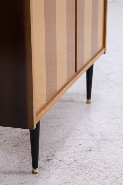 Vintage Vitrine | Mid Century Glasschrank | 50er 60er Jahre