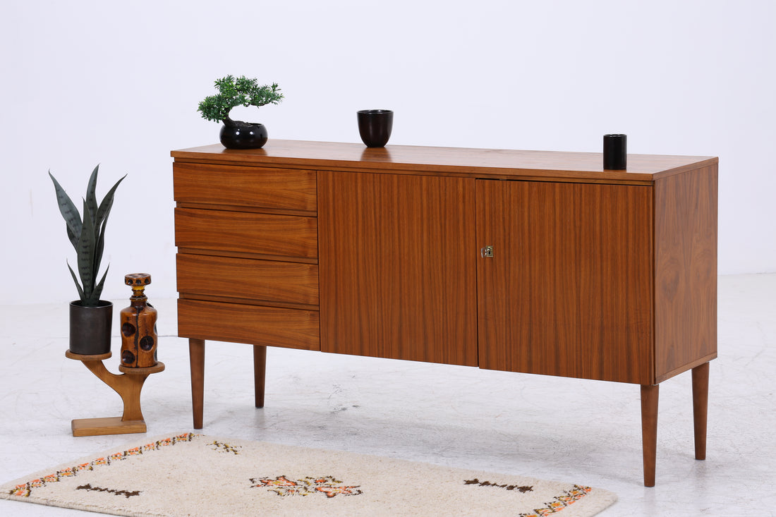 Vintage Nussbaum Sideboard | Mid Century Anrichte| 60er Jahre
