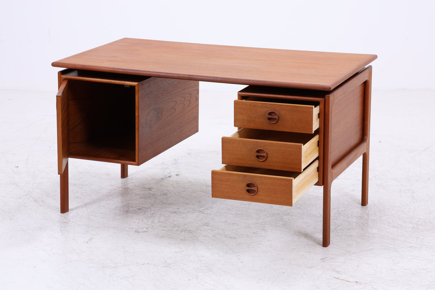 Vintage Teak Schreibtisch von Arne Vodder | Mid Century Arbeitstisch | Danish Design