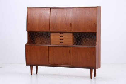 Dänisches Highboard aus Teakholz von Poul M. Jessen, Viby Denmark – Mid Century Danish Design 1960s Vintage Sideboard