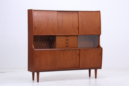 Dänisches Highboard aus Teakholz von Poul M. Jessen, Viby Denmark – Mid Century Danish Design 1960s Vintage Sideboard