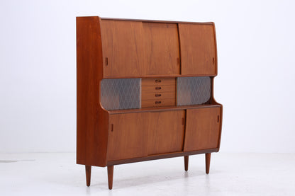 Dänisches Highboard aus Teakholz von Poul M. Jessen, Viby Denmark – Mid Century Danish Design 1960s Vintage Sideboard