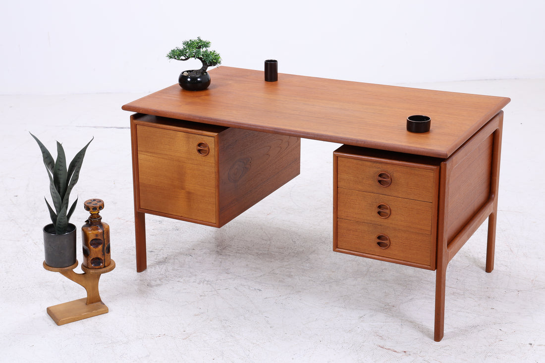 Vintage Teak Schreibtisch von Arne Vodder | Mid Century Arbeitstisch | Danish Design