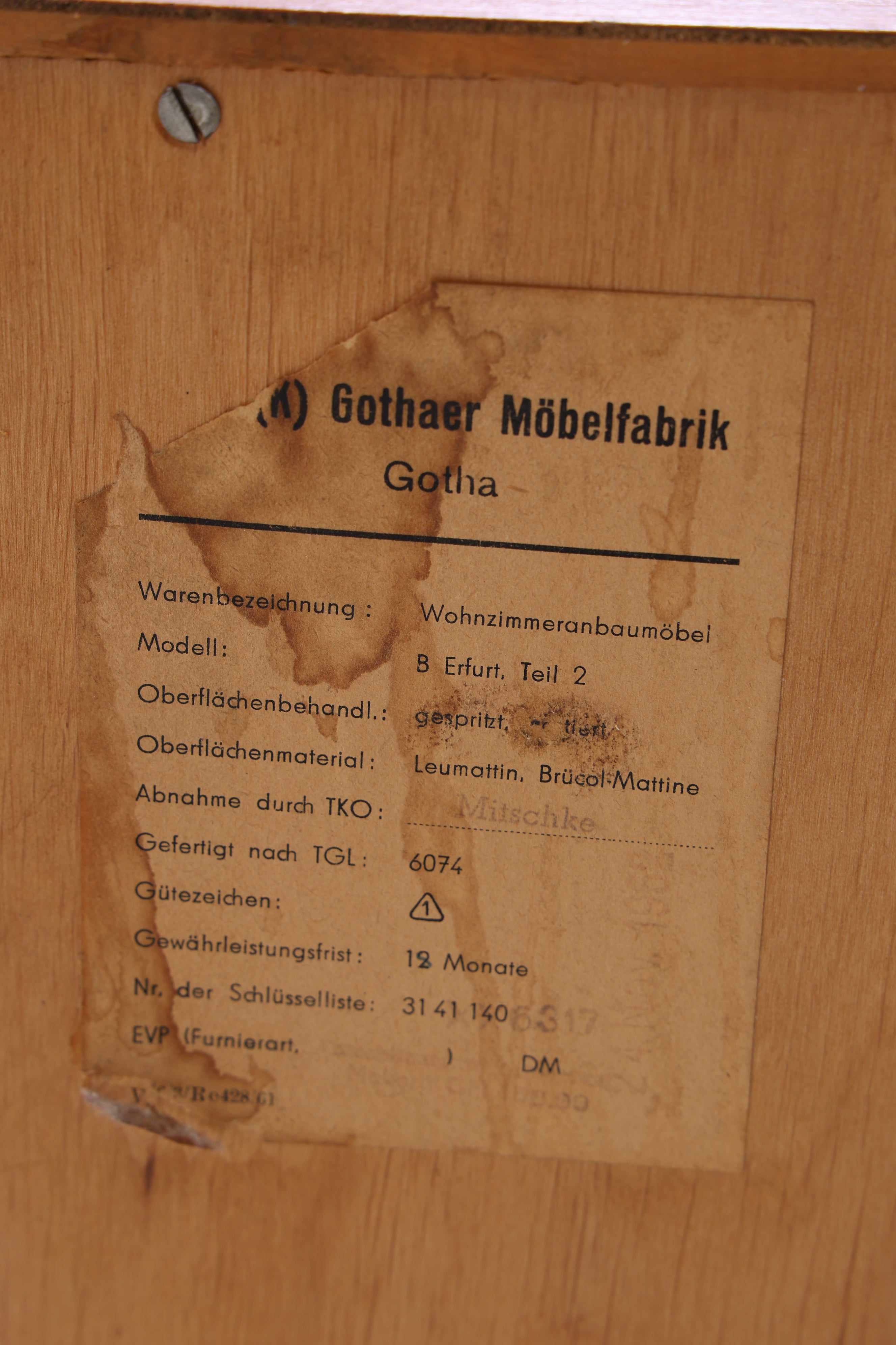 Vintage Kommode mit Glasschiebetüren | Mid Century Vitrine | 60er Jahre