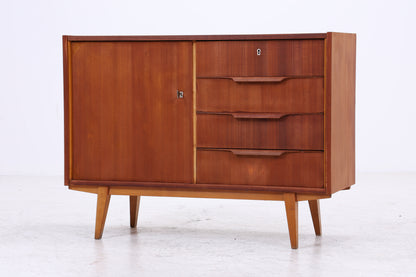 Vintage Nussbaum Kommode | Mid Century Schubladenkommode | 60er Jahre