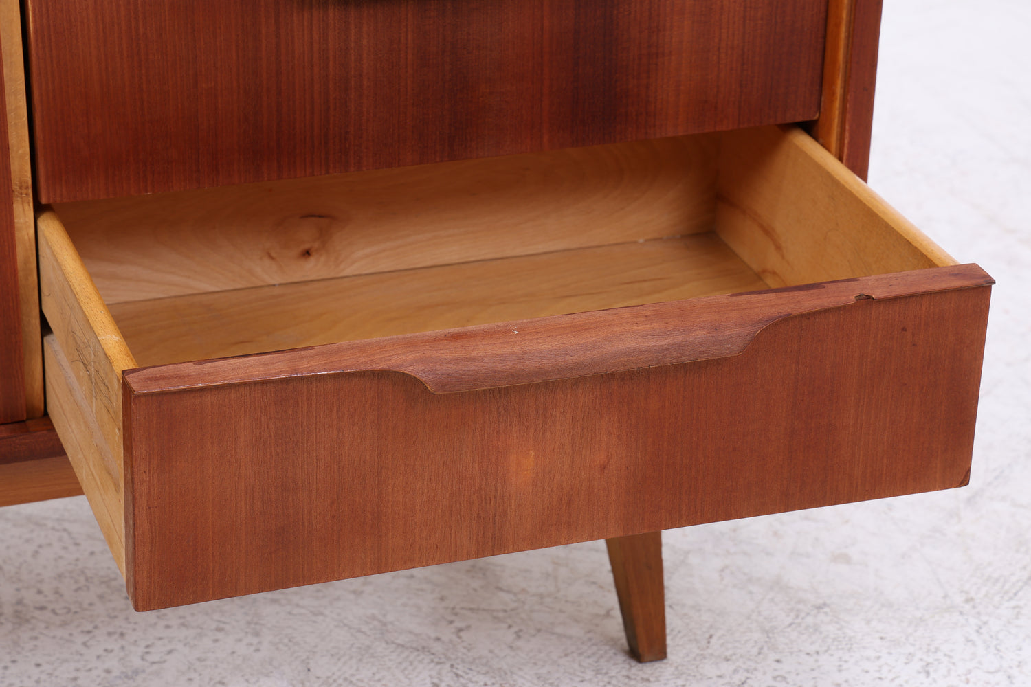 Vintage Nussbaum Kommode | Mid Century Schubladenkommode | 60er Jahre