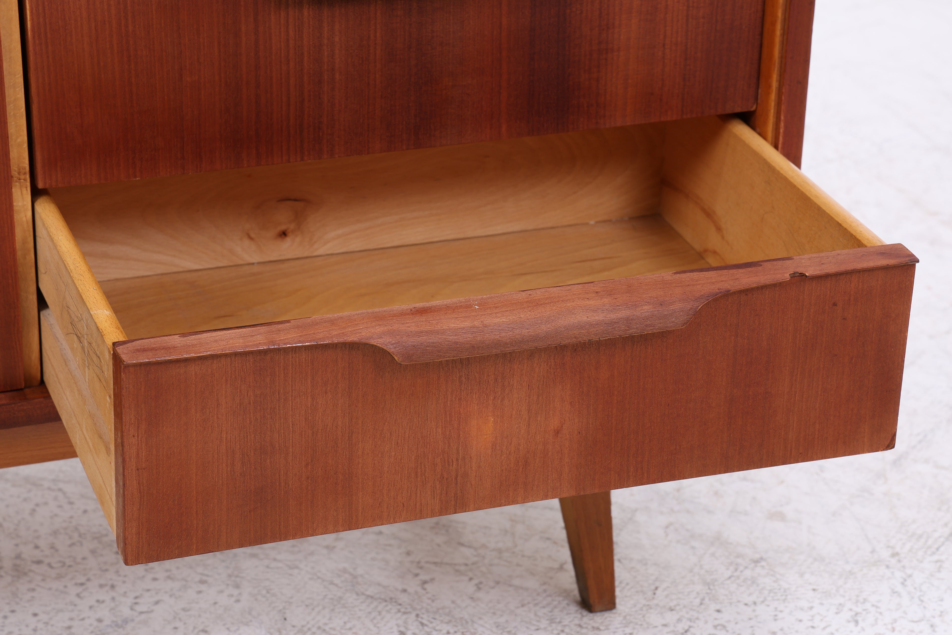 Vintage Nussbaum Kommode | Mid Century Schubladenkommode | 60er Jahre