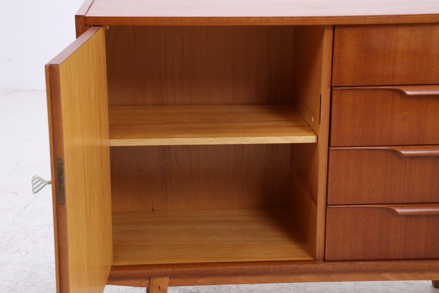 Vintage Nussbaum Kommode | Mid Century Schubladenkommode | 60er Jahre
