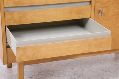 Vintage Hellerau Kommode | Mid Century Birke Schubladenkommode | DDR Design