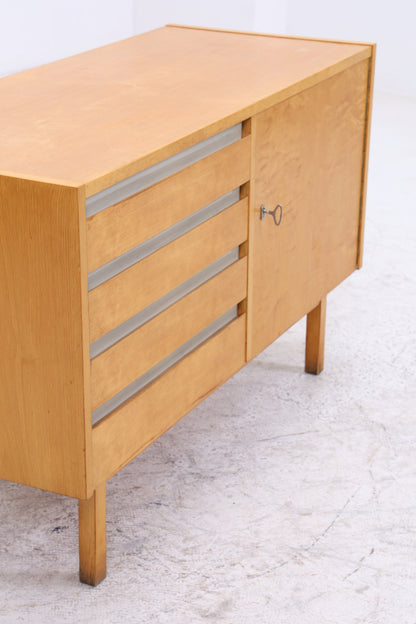 Vintage Hellerau Kommode | Mid Century Birke Schubladenkommode | DDR Design