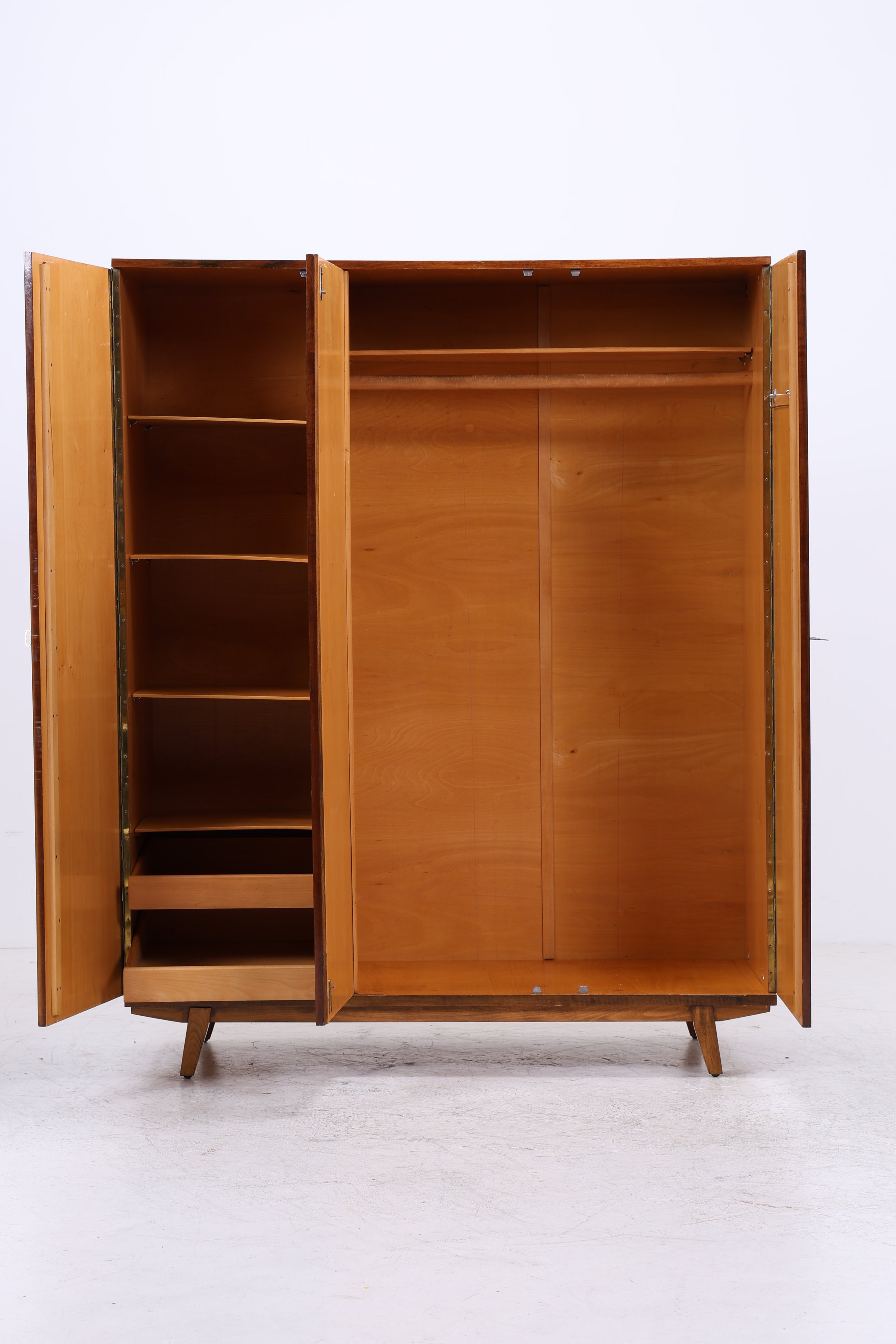 Vintage Kleiderschrank | Mid Century Schrank | 50er 60er Jahre