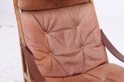 Torbjørn Afdal Hunter Chair | Vintage Ledersessel | Mid Century Sessel