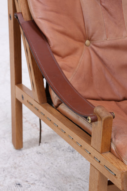 Torbjørn Afdal Hunter Chair | Vintage Ledersessel | Mid Century Sessel