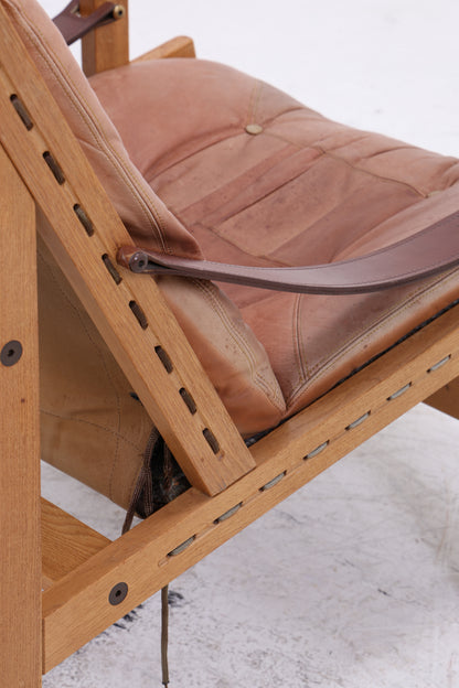 Torbjørn Afdal Hunter Chair | Vintage Ledersessel | Mid Century Sessel