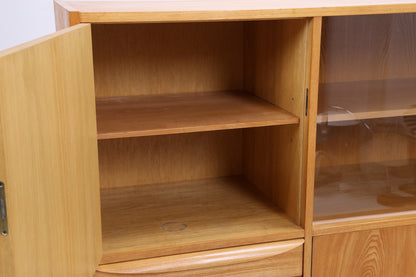 Vintage Highboard 602 von Franz Ehrlich | Hellerau Vitrine | Mid Century Schrank