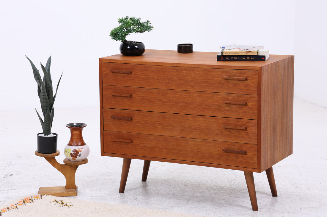 Vintage Teak Kommode von Kai Kristiansen | Mid Century Schrank | 4 Schubladen
