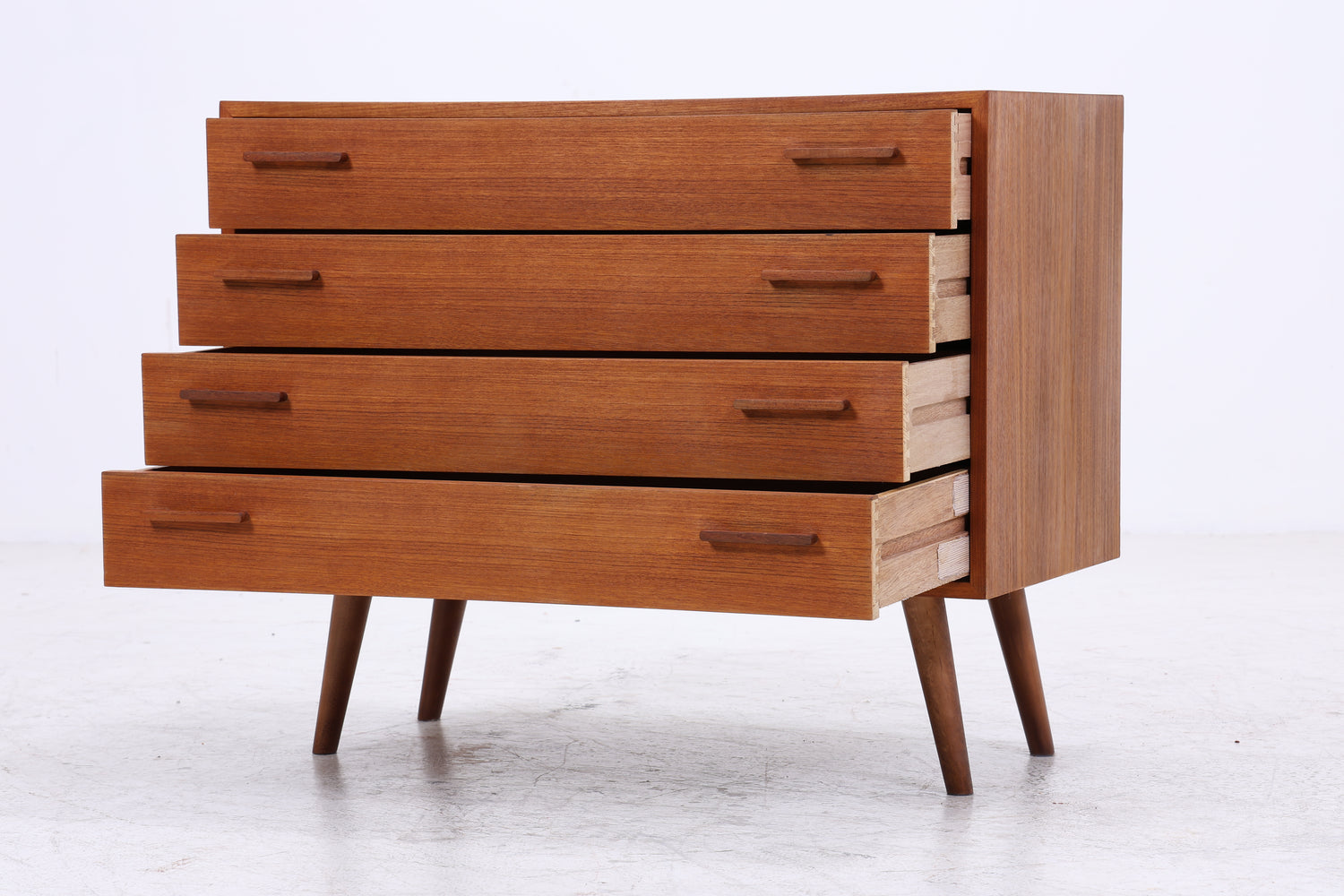 Vintage Teak Kommode von Kai Kristiansen | Mid Century Schrank | 4 Schubladen